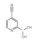 (4-Cyanopyridin-2-yl)boronic acid structure