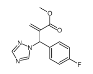 methyl 2-[(4-fluorophenyl)-(1,2,4-triazol-1-yl)methyl]prop-2-enoate Structure