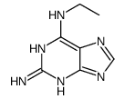 6-N-ethyl-7H-purine-2,6-diamine结构式
