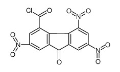 2,5,7-trinitro-9-oxofluorene-4-carbonyl chloride Structure