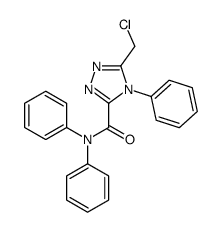 5-(chloromethyl)-N,N,4-triphenyl-1,2,4-triazole-3-carboxamide结构式