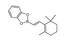 2-(1-ethynyl-2,6,6-trimethylcyclohexene)-1,3,2-benzodioxaborole结构式