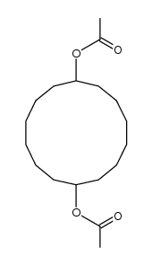 1,8-diacetoxy-cyclotetradecane结构式