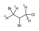 1,2-dibromo-3-chloro-1,1,3,3-tetradeuteriopropane结构式