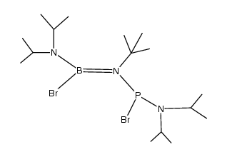 {bromo(di-isopropylamino)boryl}-{bromo(di-isopropylamino)phosphino}-tert-butylamine Structure