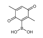 (2,5-dimethyl-3,6-dioxocyclohexa-1,4-dien-1-yl)boronic acid Structure