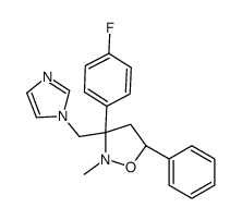 (3S,5S)-3-(4-fluorophenyl)-3-(imidazol-1-ylmethyl)-2-methyl-5-phenyl-1,2-oxazolidine结构式