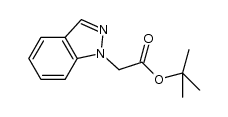 indazol-1-ylacetic acid tert-butyl ester Structure