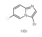 3-溴-6-氯咪唑并[1,2-a]吡啶氢溴酸结构式