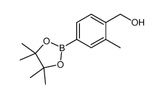 4-(羟甲基)-3-甲基苯基硼酸频哪醇酯结构式