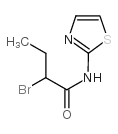 2-溴-N-(噻唑-2-基)丁酰胺结构式