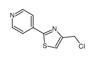 4-[4-(氯甲基)-2-噻唑]吡啶结构式