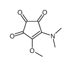 4-(dimethylamino)-5-methoxycyclopent-4-ene-1,2,3-trione Structure