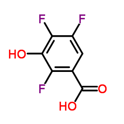 3-羟基-2,4,5-三氟苯甲酸结构式