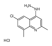 6-Chloro-2,8-dimethyl-4-hydrazinoquinoline hydrochloride structure