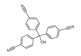 Tris(4-cyanophenyl)methanol structure