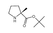 tert-butyl (R)-2-methylpyrrolidine-2-carboxylate结构式
