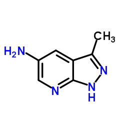 3-Methyl-1H-pyrazolo[3,4-b]pyridin-5-amine Structure