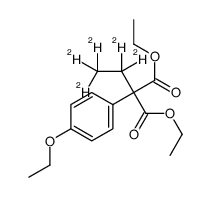 diethyl 2-(4-ethoxyphenyl)-2-(1,1,2,2,2-pentadeuterioethyl)propanedioate Structure
