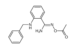 O-acetyl-2-benzylaminobenzamide oxime结构式