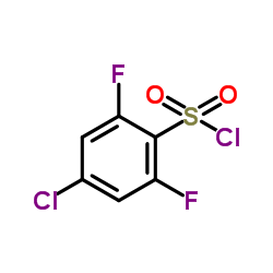 4-Chloro-2,6-difluorobenzenesulfonylchloride Structure