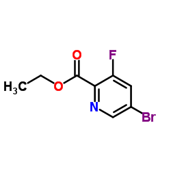 Ethyl 5-bromo-3-fluoro-2-pyridinecarboxylate Structure
