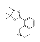 2-(乙基氨基甲基)苯硼酸频那醇酯结构式
