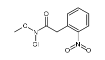 N-chloro-N-methoxy-2-(2-nitrophenyl)acetamide结构式