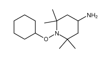 4-amino-1-cyclohexyloxy-2,2,6,6-tetramethylpiperidine Structure