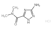 5-氨基-N,N-二甲基-1H-1,2,4-噻唑-3-羧酰胺结构式