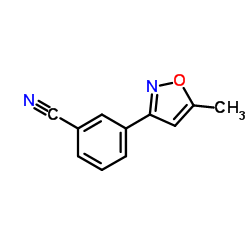 3-(5-Methyl-1,2-oxazol-3-yl)benzonitrile Structure