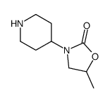 5-Methyl-3-(4-piperidinyl)-1,3-oxazolidin-2-one Structure