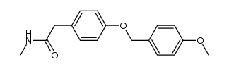4-(4-methoxybenzyloxy)-phenyl-N-methylacetamide结构式