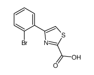 4-(2-溴苯基)噻唑-2-羧酸结构式