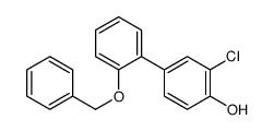 2-chloro-4-(2-phenylmethoxyphenyl)phenol结构式