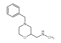 (4-苄基吗啉-2-基甲基)甲胺结构式