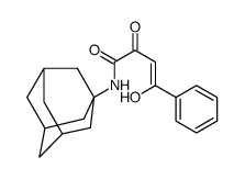 (Z)-N-(1-adamantyl)-4-hydroxy-2-oxo-4-phenylbut-3-enamide Structure
