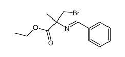 N-benzylidene-(2-bromomethyl)-DL-alanine ethyl ester结构式