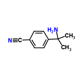 4-(1-氨基-1-甲基乙基)苯甲腈结构式