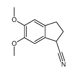 2,3-DIHYDRO-5,6-DIMETHOXY-1H-INDENE-1-CARBONITRILE Structure