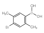(4-溴-2,5-二甲基苯基)硼酸结构式