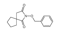 N-(benzyloxy)-2-azaspiro(4.4)nonane-1,3-dione结构式