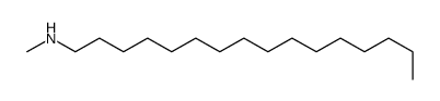 N-甲基-1-十六烷胺结构式