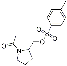 甲苯-4-磺酸(S)-1-乙酰基-吡咯烷-2-基甲基酯结构式