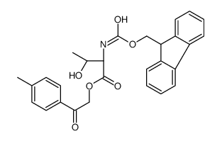N-Fmoc-L-threonine (2-Tolyl-2-oxo-ethyl)ester结构式