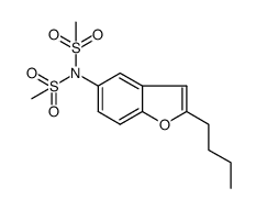 N-(2-butylbenzofuran-5-yl)-N-(methylsulfonyl)methanesulfonamide Structure