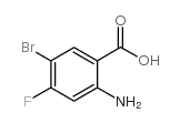 2-氨基-5-溴-4-氟苯甲酸结构式