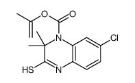 prop-1-en-2-yl 7-chloro-2,2-dimethyl-3-sulfanylidene-4H-quinoxaline-1-carboxylate结构式