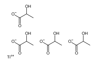 Titanium(4+) tetrakis(2-hydroxypropanoate) Structure