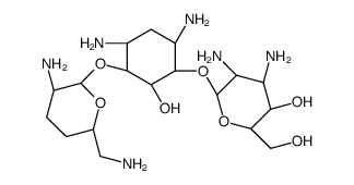 (2R,3S,4R,5R,6S)-4,5-diamino-6-[(1S,2S,3R,4S,6R)-4,6-diamino-3-[(2R,3R,6S)-3-amino-6-(aminomethyl)oxan-2-yl]oxy-2-hydroxycyclohexyl]oxy-2-(hydroxymethyl)oxan-3-ol Structure